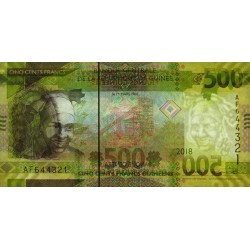 Guinée - Pick 47Aa - 500 francs guinéens - Série AF - 2018 - Etat : NEUF