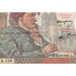 F 19-16 - 20/11/1941 - 50 francs - Jacques Coeur - Série A.138 - Etat : TB+