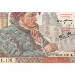 F 19-16 - 20/11/1941 - 50 francs - Jacques Coeur - Série R.138 - Etat : TTB