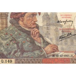 F 19-17 - 18/12/1941 - 50 francs - Jacques Coeur - Série Q.149 - Etat : TB+