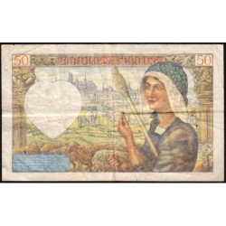 F 19-17 - 18/12/1941 - 50 francs - Jacques Coeur - Série Q.149 - Etat : TB