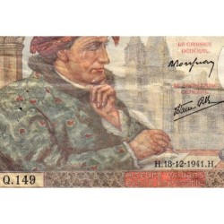 F 19-17 - 18/12/1941 - 50 francs - Jacques Coeur - Série Q.149 - Etat : TB