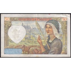 F 19-17 - 18/12/1941 - 50 francs - Jacques Coeur - Série F.150 - Etat : TTB-