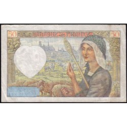 F 19-17 - 18/12/1941 - 50 francs - Jacques Coeur - Série F.150 - Etat : TTB-