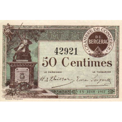 Bergerac - Pirot 24-24 - 50 centimes - 15/06/1917 - Etat : SPL+