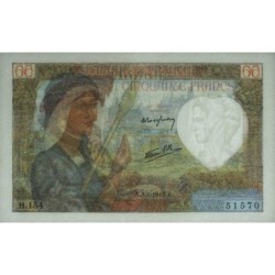 F 19-18 - 08/01/1942 - 50 francs - Jacques Coeur - Série H.154 - Etat : SUP+