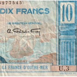 AEF - Pick 21 - 10 francs - Série U.3 - 1947 - Etat : TB-