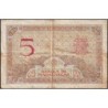 Madagascar - Pick 35b - 5 francs - Série Y.2292 - 1937 - Etat : TB