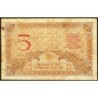 Madagascar - Pick 35b - 5 francs - Série H.2800 - 1937 - Etat : B+