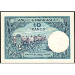 Madagascar - Pick 36b - 10 francs - Série R.1587 - 1937 - Etat : SUP+