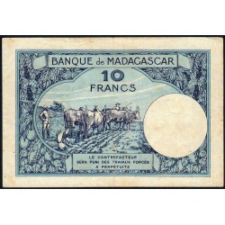 Madagascar - Pick 36a - 10 francs - Série S.514 - 1937 - Etat : TB+