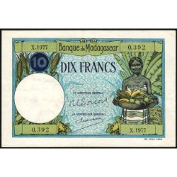 Madagascar - Pick 36c - 10 francs - Série X.1977 - 1948 - Etat : TTB+