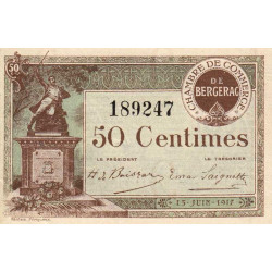 Bergerac - Pirot 24-24 - 50 centimes - 15/06/1917 - Etat : SPL