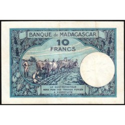Madagascar - Pick 36c - 10 francs - Série T.1999 - 1948 - Etat : TTB+