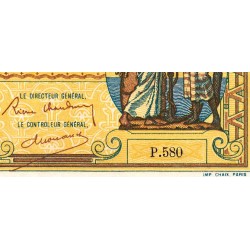 Madagascar - Pick 37b - 20 francs - Série P.580 - 1937 - Etat : SUP+