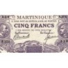 Martinique - Pick 6_3 - 5 francs - Série F.370 - 1945 - Etat : SPL