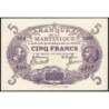Martinique - Pick 6_3 - 5 francs - Série F.370 - 1945 - Etat : SPL+
