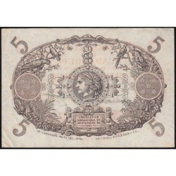 Guadeloupe - Pick 7o - 5 francs - Série P.145 - 1934 - Etat : TTB