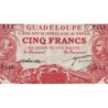 Guadeloupe - Pick 7o - 5 francs - Série P.145 - 1934 - Etat : TTB
