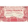 Guadeloupe - Pick 7p_2 - 5 francs - Série T.226 - 1934 - Etat : TTB+