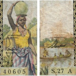 Tchad - Afrique Equatoriale - Pick 1a - 100 francs - Série S.27 - 1961 - Etat : TB-