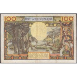 Tchad - Afrique Equatoriale - Pick 3a - 100 francs - Série U.3 - 1963 - Etat : TTB
