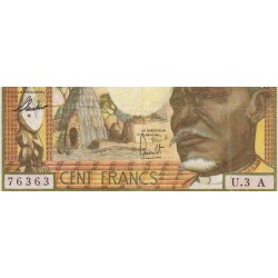 Tchad - Afrique Equatoriale - Pick 3a - 100 francs - Série U.3 - 1963 - Etat : TTB