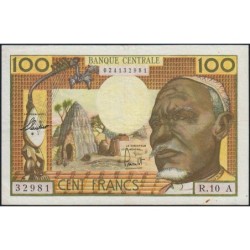 Tchad - Afrique Equatoriale - Pick 3a - 100 francs - Série R.10 - 1963 - Etat : TTB