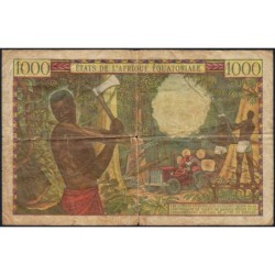 Tchad - Afrique Equatoriale - Pick 5e - 1'000 francs - Série R.17 - 1966 - Etat : TB