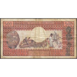 Tchad - Pick 2a - 500 francs - Série P.4 - 1974 - Etat : TB-