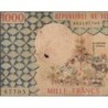 Tchad - Pick 3a_1 - 1'000 francs - Série X.1 - 1974 - Etat : B