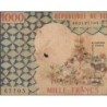 Tchad - Pick 3a_1 - 1'000 francs - Série X.1 - 1974 - Etat : B