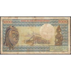 Tchad - Pick 3a_1 - 1'000 francs - Série U.2 - 1974 - Etat : TB-