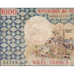 Tchad - Pick 3a_1 - 1'000 francs - Série H.4 - 1974 - Etat : TB-