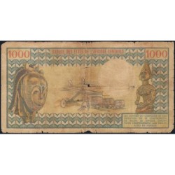 Tchad - Pick 3a_2 - 1'000 francs - Série G.5 - 1975 - Etat : B