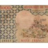 Tchad - Pick 3a_2 - 1'000 francs - Série G.5 - 1975 - Etat : B