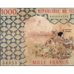 Tchad - Pick 3a_2 - 1'000 francs - Série L.5 - 1975 - Etat : B