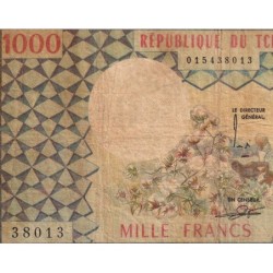 Tchad - Pick 3a_2 - 1'000 francs - Série E.7 - 1975 - Etat : B