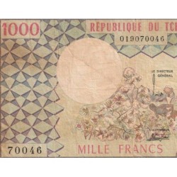 Tchad - Pick 3b - 1'000 francs - Série Q.8 - 1977 - Etat : TB-