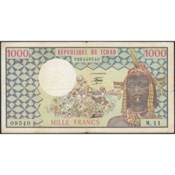 Tchad - Afrique Centrale - Pick 3c - 1'000 francs - Série M.11 - 01/04/1978 - Etat : TTB-