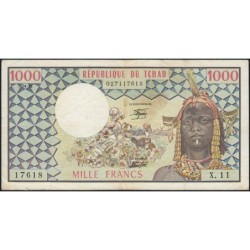 Tchad - Afrique Centrale - Pick 3c - 1'000 francs - Série X.11 - 01/04/1978 - Etat : TTB