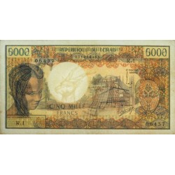 Tchad - Pick 5a - 5'000 francs - Série R.1 - 1976 - Etat : TTB