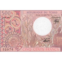 Tchad - Pick 6_2 - 500 francs - Série R.10 - 01/06/1984 - Etat : NEUF