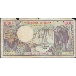 Tchad - Afrique Centrale - Pick 7_1 - 1'000 francs - Série G.13 - 01/06/1980 - Etat : TB-