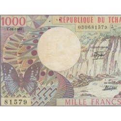 Tchad - Pick 7_1 - 1'000 francs - Série G.13 - 01/06/1980 - Etat : TB-