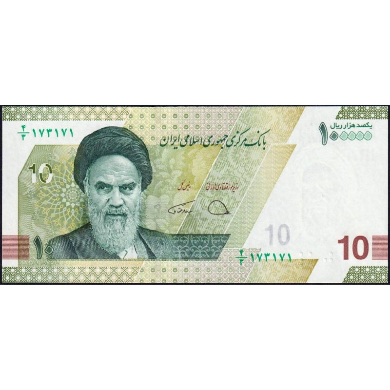 Iran - Pick 163a - 100'000 rials / 10 tomans - Série 4/3 - 2019 - Etat : NEUF