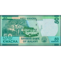 Malawi - Pick 64g - 50 kwacha - Série CA - 01/01/2020 - Etat : NEUF