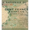 Katanga - Pick 12a_1 - 100 francs - 18/05/1962 - Série AD - Etat : TB-