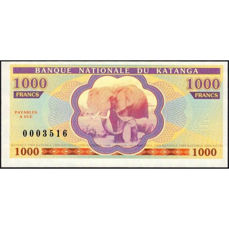 Katanga - Non réf. - 1'000 francs - 2013 - Billet fantaisie - Etat : NEUF