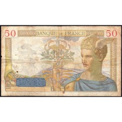 F 17-21 - 19/12/1935 - 50 francs - Cérès - Série E.3711 - Etat : B